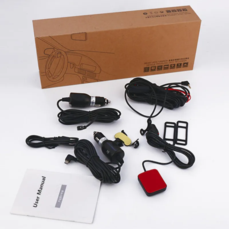 Новый 5 дюймов андроид GPS навигация видеорегистратор зеркало заднего вида радар