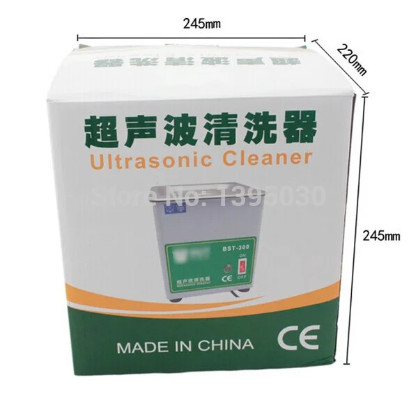 

1pc BST-300 Stainless Steel Ultrasonic Cleaner Ultrasonic Cleaning Machine Capacity 1.8L (150X137X100 mm)220V 50W