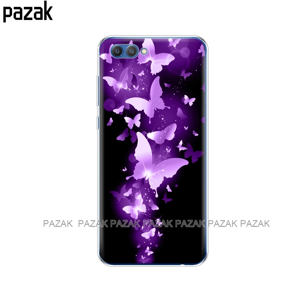 61352 Силиконовый чехол для huawei honor V10 VIEW 10, мягкая задняя крышка из ТПУ для huawei honor 10, защитный прозрачный чехол с принтом - Цвет: 61352