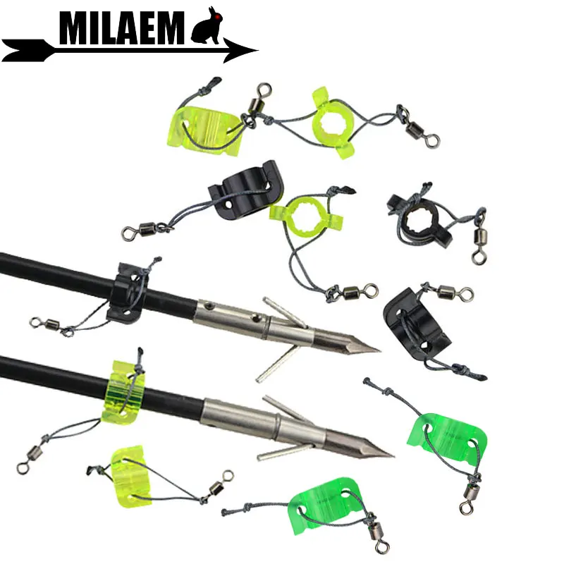 12/50pcs Archery Bowfishing Arrowhead Fishing Slider Arrow Point Safety Slide Fit Diameter 9mm Arrow Shaft Shooting Accessories