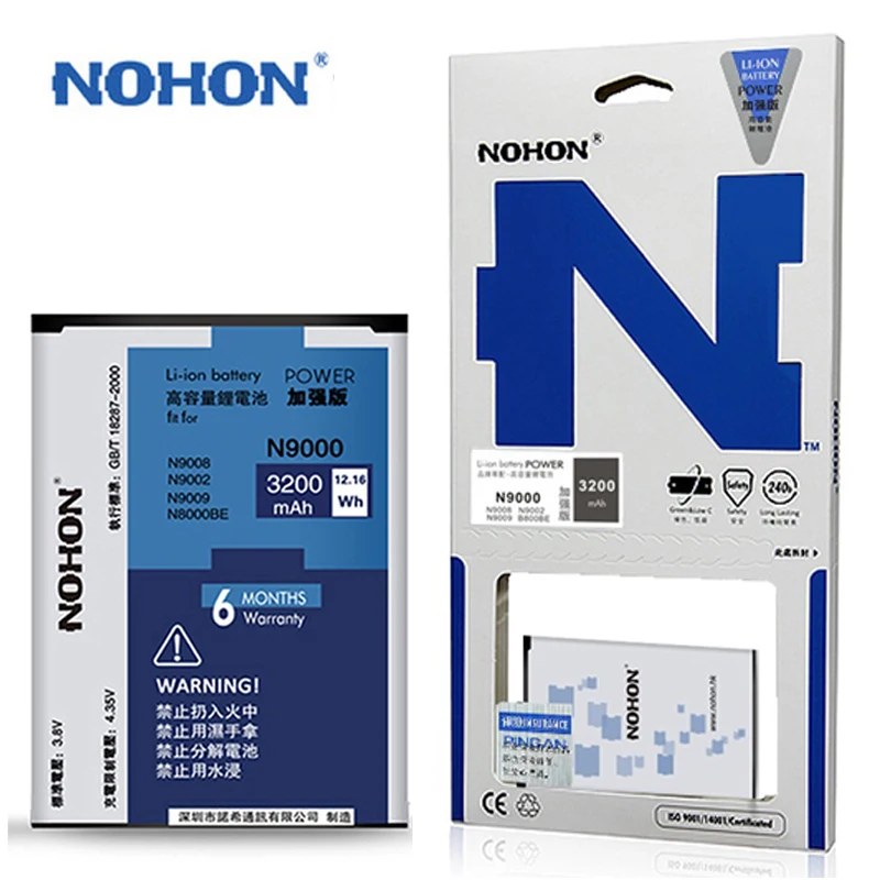 Оригинальный nohon Аккумулятор для samsung Galaxy Note 3 NFC 4 Edge Note3 N9006 N9000 Note4 N9109W N910U N915K Замена