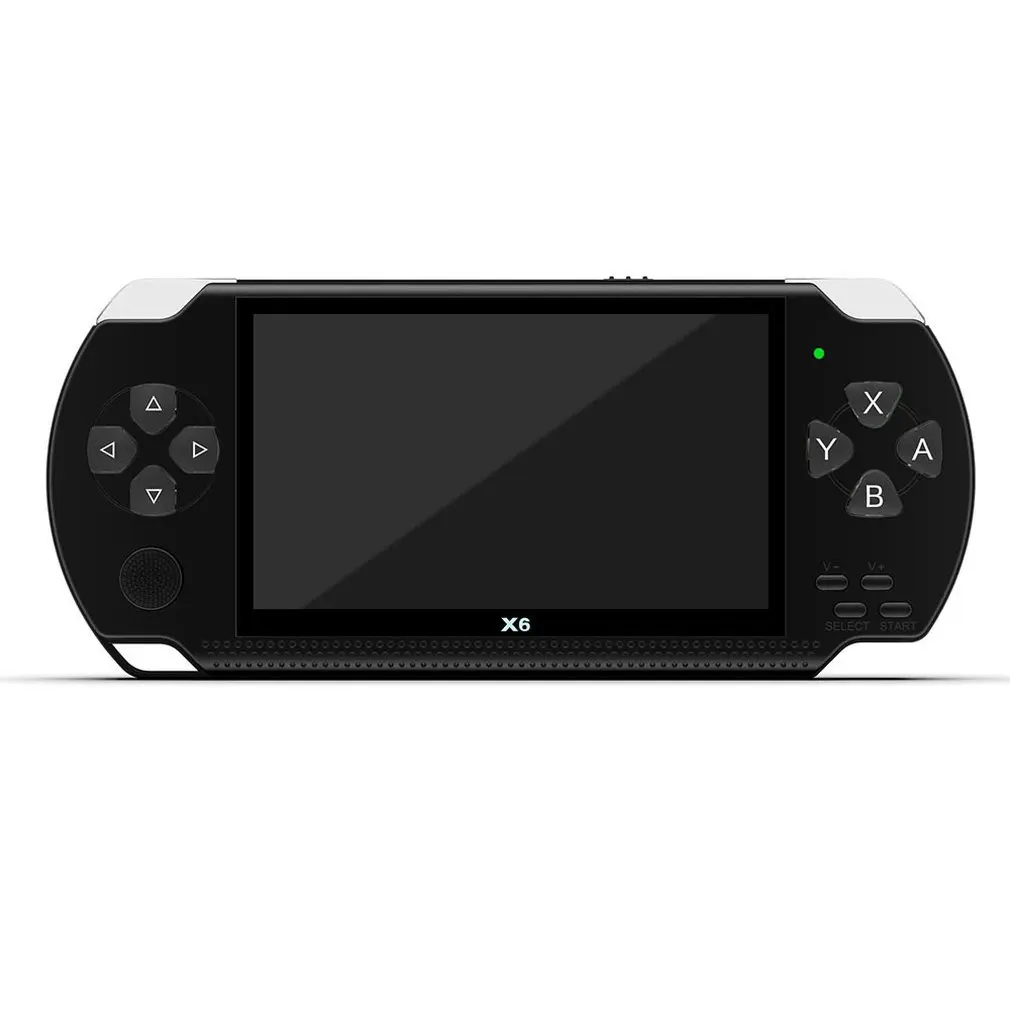 EU Plug Для X6 psp портативная игровая консоль Mp5 Mp4 плеер настоящая 8 Гб игровая камера видео с экраном для изысканных подарков - Цвет: EU Plug