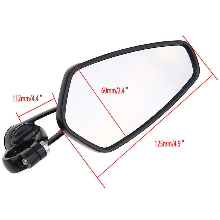 Универсальный черный мотоцикл Заготовка алюминий 7/8 &quotБар Конец боковые зеркала