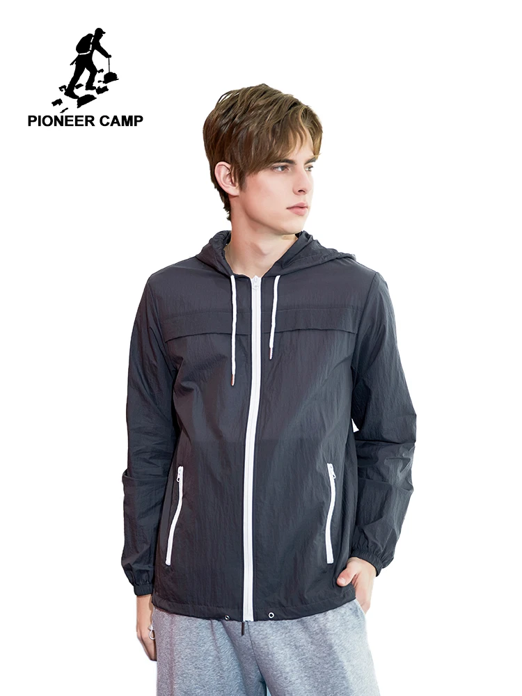 Мужская быстросохнущая ветровка Pioneer Camp легкая Солнцезащитная куртка с