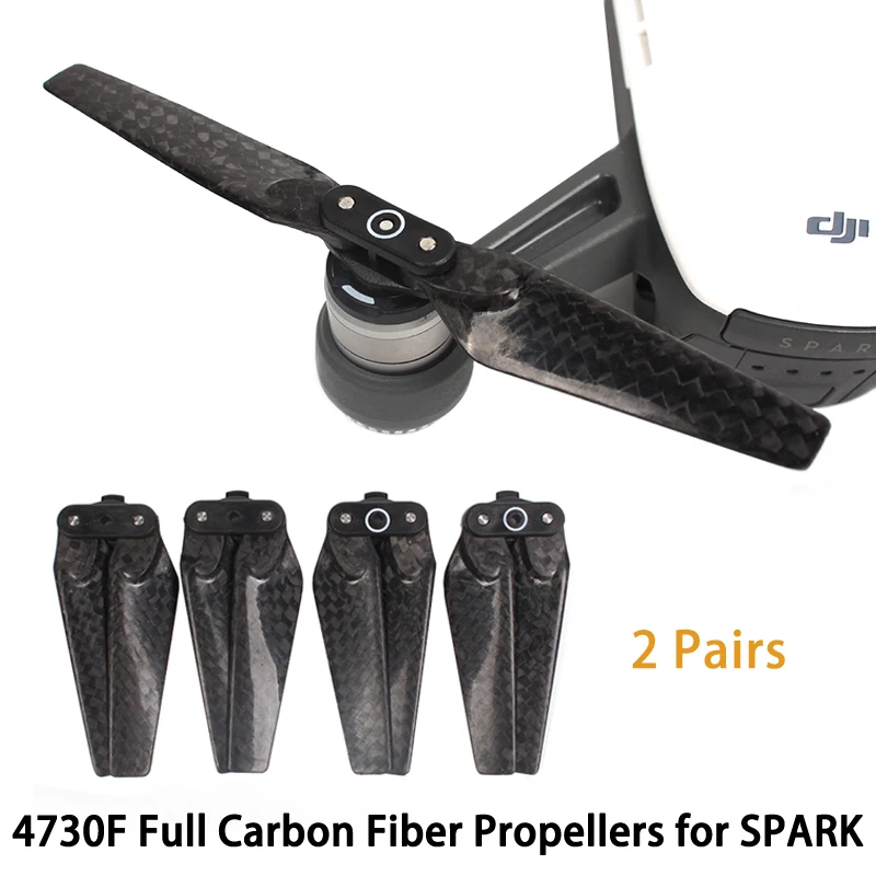 

DJI Spark Carbon Fiber 4730F Propellers Quick Release Foldable CF Blades Props Propeller For Spark