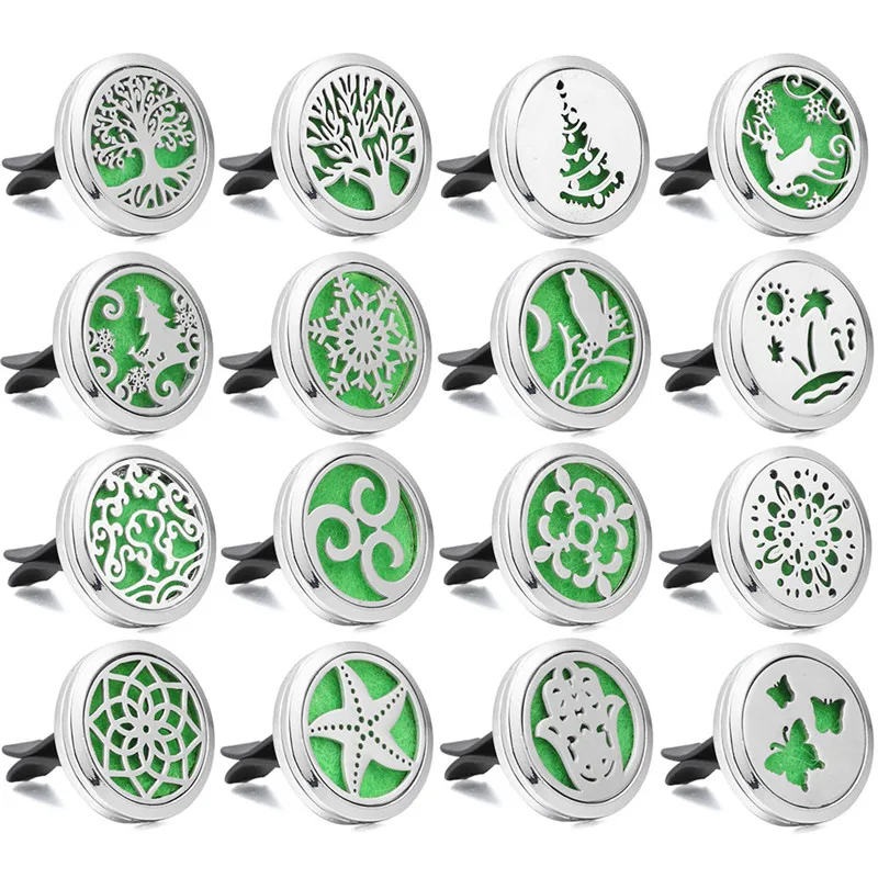 Perfume Jewelry Lotus Flower Stainless steel Vent Freshener Car Essential Oil Diffuser Aromatherapy Necklace Locket YC012 | Украшения и