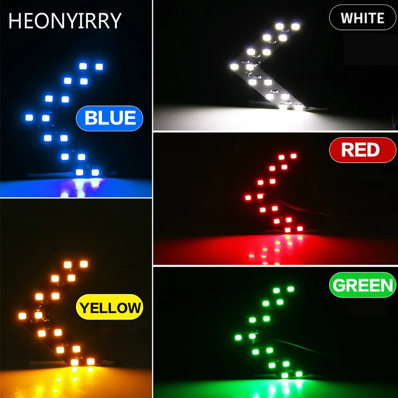 2 шт./лот 14 SMD LED панель со стрелкой для автомобиля зеркало заднего вида индикатор