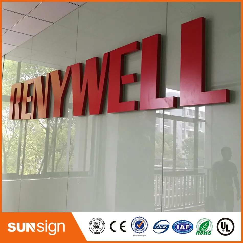 3d Letters Led Light ,Custom Metal Acrylic Letters Outdoor Signs