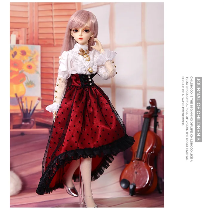 BJD Кукла Одежда 1/4 милое платье Кукла Одежда FL Fairyline для Minifee Rendia девушка тело кукла аксессуары Fairyland luodoll
