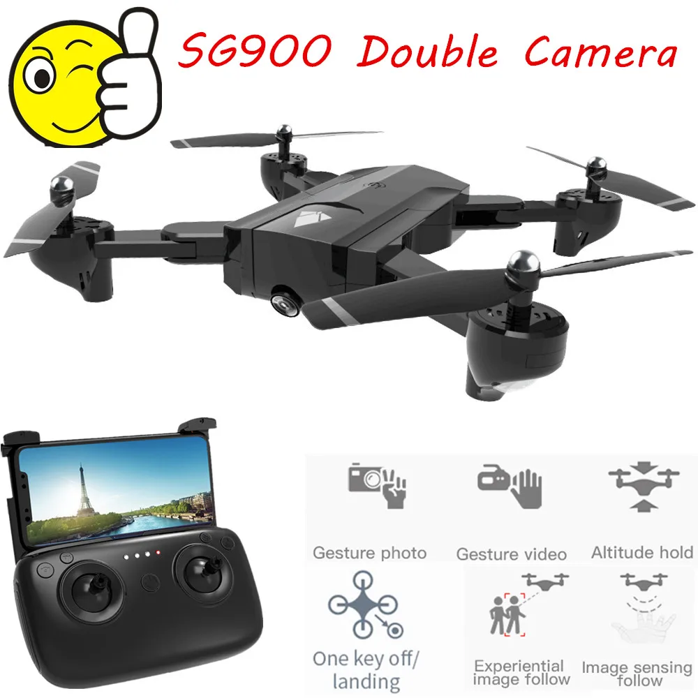 SG900 селфи дроны RC Дрон с камерой HD Wifi FPV Квадрокоптер оптический следуй за мной 20