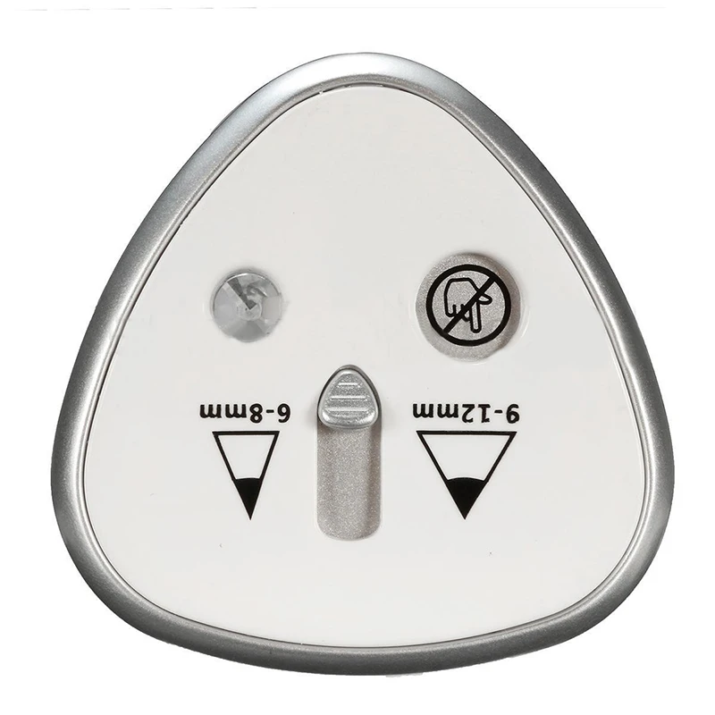 Серебристая электрическая точилка для карандашей 1 шт. Пластиковая с двумя