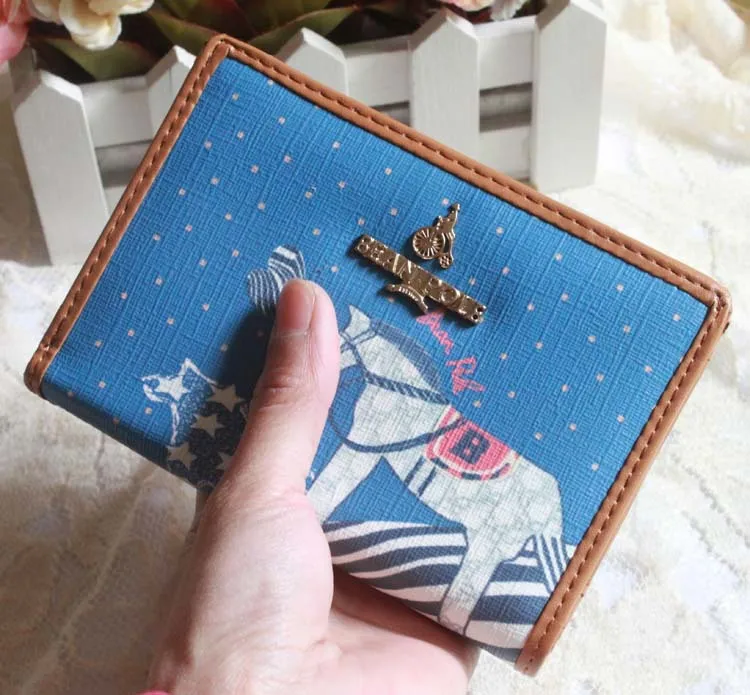 Cute cartoon girl short paragraph ladies purse vertical Wallet Zipper zero wallet student bag | Багаж и сумки