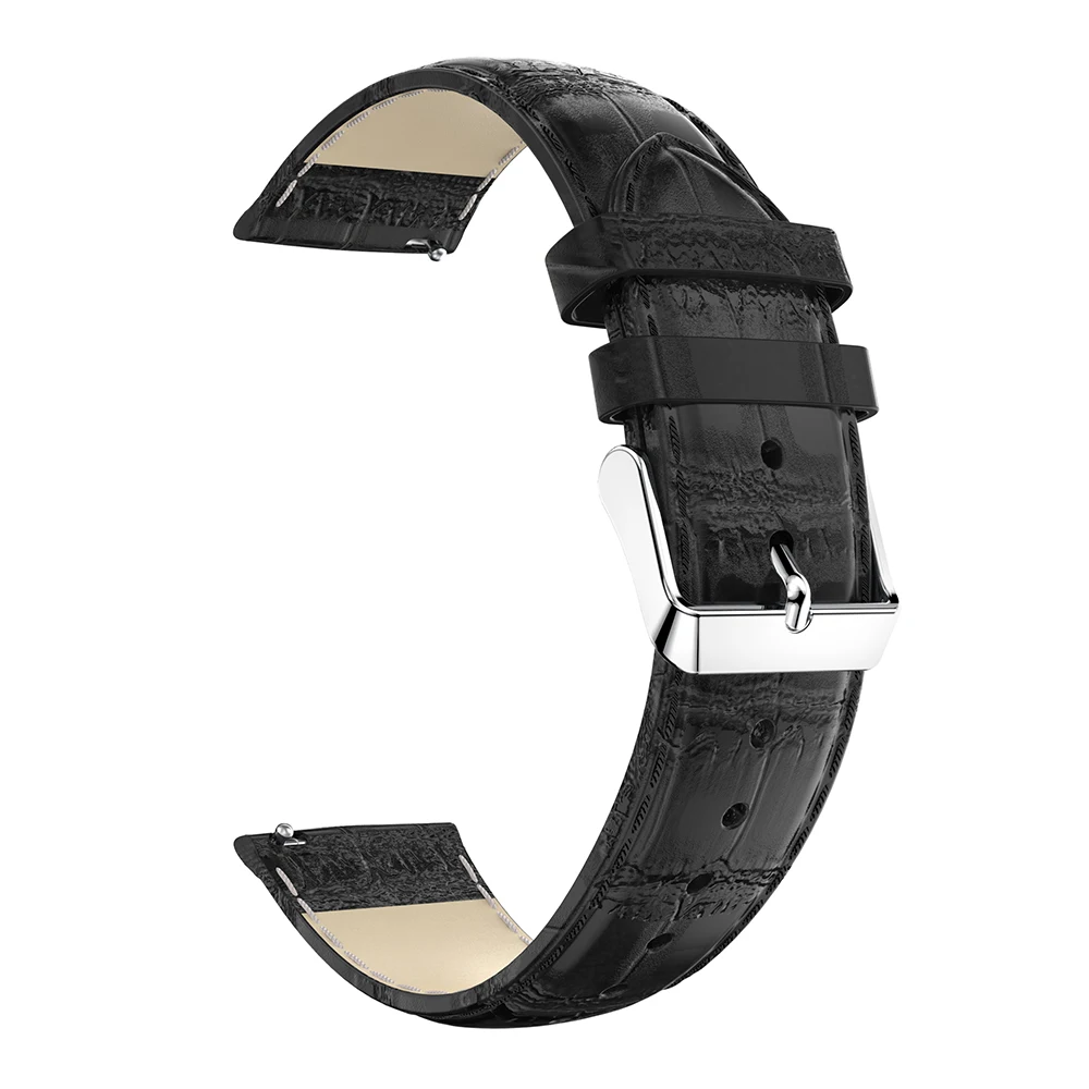 Ремешок из натуральной кожи для Amazfit ремешок Bip для Huami Amazfit pace stratos 2 браслет для amazfit gtr 47 мм 42 мм ремешок для часов