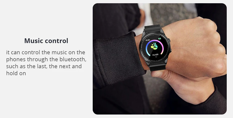 Vorke VK8 Смарт-часы Bluetooth 1,22 дюймов сенсорный экран фитнес-трекер Смарт-браслет для всех смартфонов PK V11