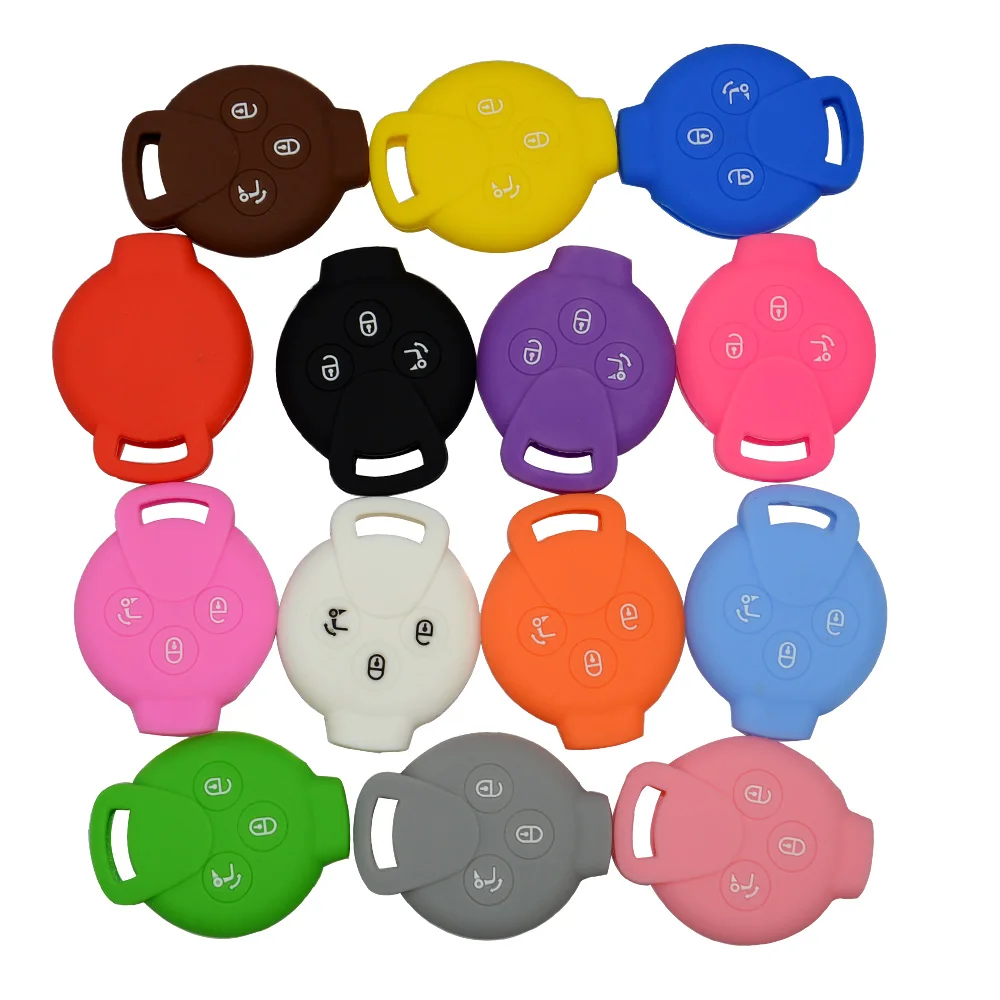 OkeyTech силиконовый чехол для автомобильного ключа Сменный Чехол Benz Smart Fortwo City Coupe