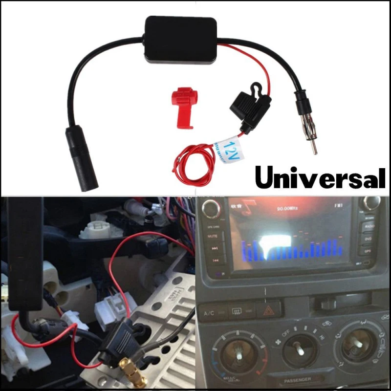 12 V автомобильный Грузовик стерео антенна FM AM радио встроенный усилитель