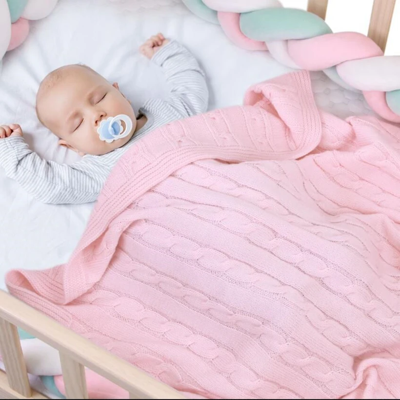 Фото Трикотажное одеяло для новорожденных детское пеленания | Мать и ребенок