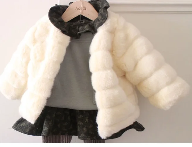 girls fur coat NEW FASHION CHILDREN GIRL THICK WINTER COAT FAUX FUR PRINCESS casaco infantil clothes | Детская одежда и обувь