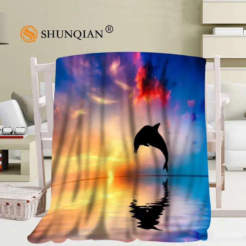 Одеяло для прыжков дельфинов на заказ мягкое сделай сам украшение вашей картины