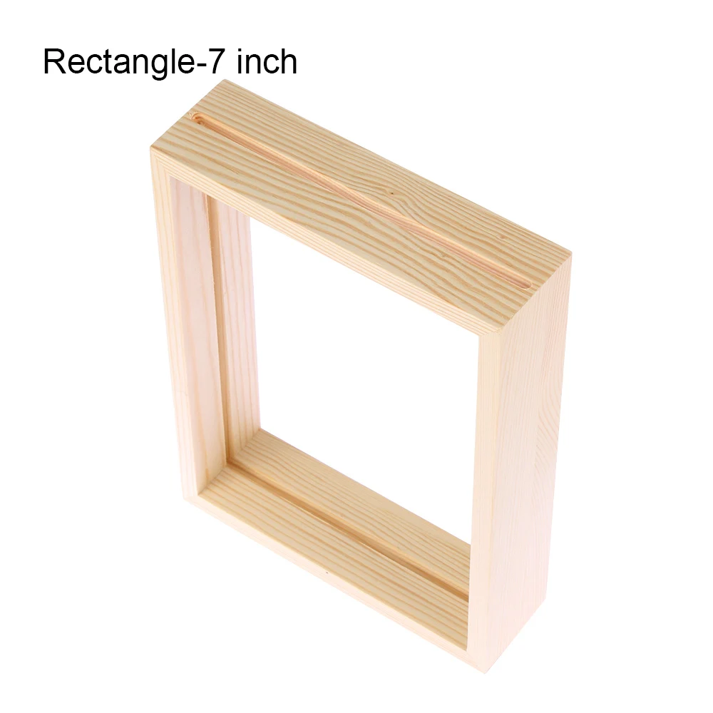rectangle-7 inch Новая Винтажная Красивая мульти фоторамка онлайн DIY художественная деревянная Свадебная мини-фоторамка винтажная семейная рамка мольберт домашний декор - Цвет: rectangle-7 inch