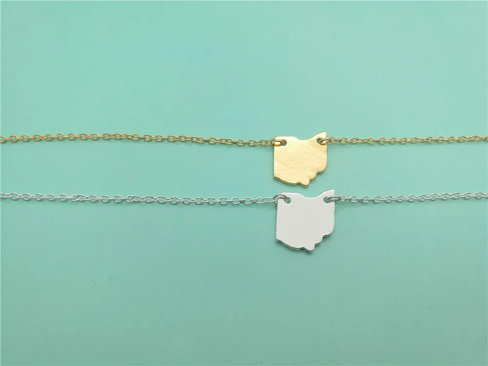 Милый контур ОГАЙО БРАСЛЕТ о состоянии карта браслет Америка штатов США для