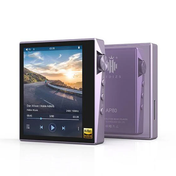 Hidizs AP80 Hi-Res ES9218P Ультрапортативный Bluetooth HIFI музыкальный mp3-плеер LDAC USB DAC DSD 64/128 FALC DAP - Цвет: Purple