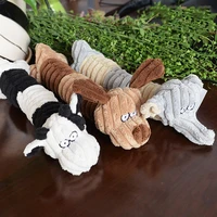 pet soft dog toys animal design fleece dog rope toys durable plush chew toys training teething toys for small to medium puppy