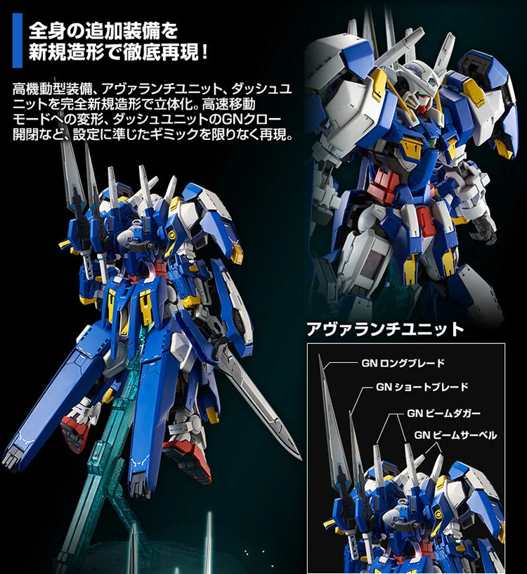 Japaness BANDAI Gundam MG 1/100 модель AVALANCHE EXIA GUNDAM 00 PB Стиль Мобильный костюм детские игрушки с держателем