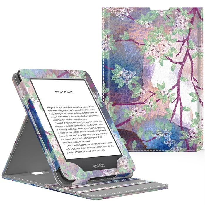 Lilac Чехол для нового Kindle(10-го поколения,)/Kindle(8-го поколения,), вертикальный откидной Чехол премиум класса с функцией автоматического пробуждения/сна - Color: Lilac