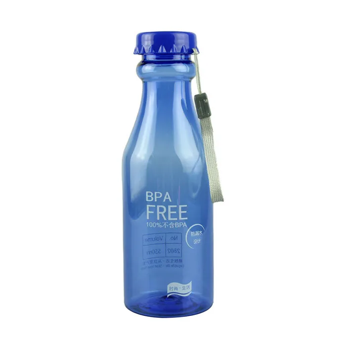 Небьющаяся портативная Герметичная Бутылка Для Воды 550 мл BPA Free велосипедная