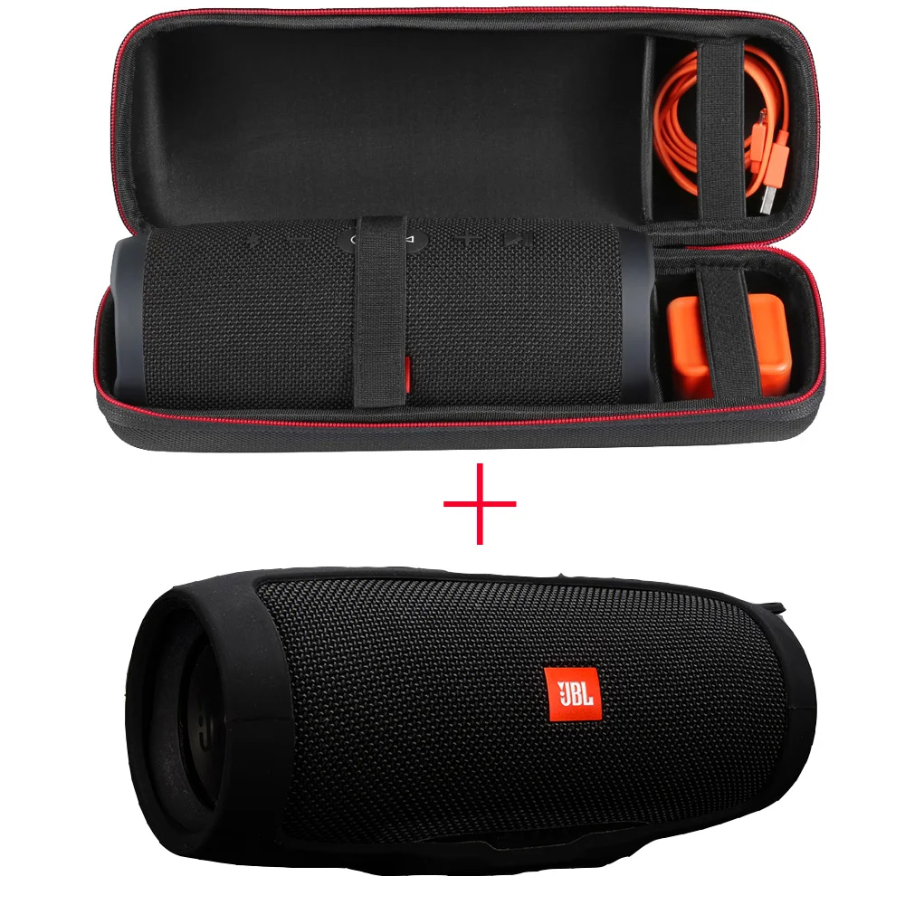2 в 1 Жесткий EVA чехол для хранения на молнии + Мягкий силиконовый JBL Charge3 Bluetooth