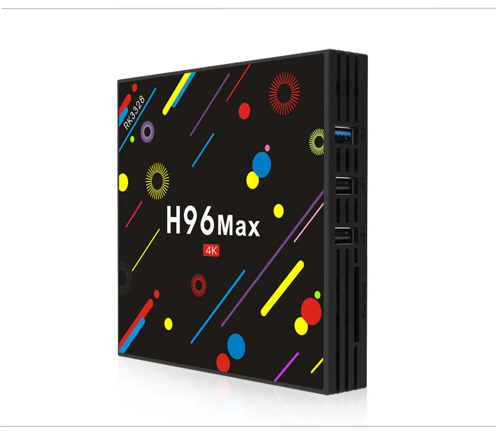 H96 MAX H2 светодиодный осыпи ТВ коробка Android 7,1 4 Гб 64 Гб RK3328 4 ядра 2,4 г/5g Wi-Fi USB 3,0 Bluetooth с поддержкой 4 k HDR VP9 смарт-медиа-плеер