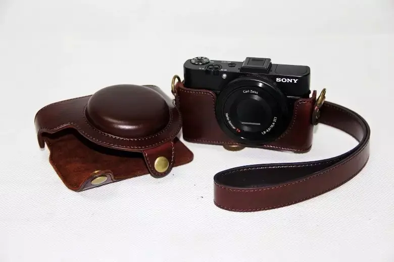 Чехол из искусственной кожи для камеры Sony RX100 RX100II RX100III RX100IV M1 M2 M3 M4 с плечевым