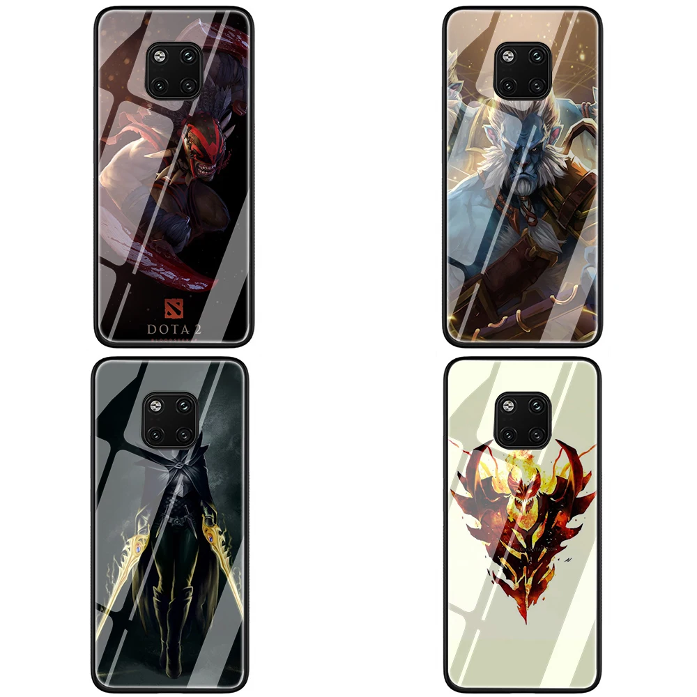 Чехол Dota 2 Heros из закаленного стекла TPU для huawei P10 P20 P30 mate 20 Honor 9 10 Lite Pro 7A 8X P Smart