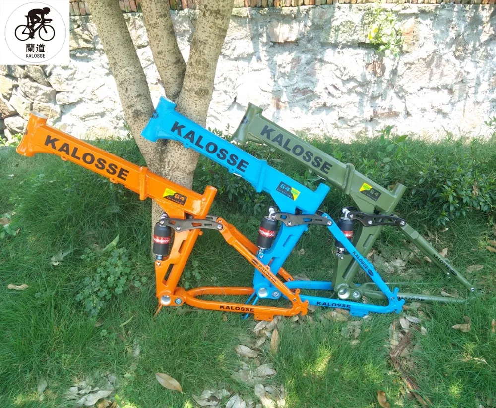 Велосипедная Рама Kalosse из алюминиевого сплава с полной подвеской складная