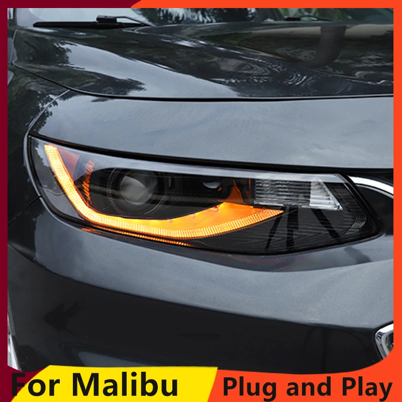 Автомобильный Стайлинг для Malibu фары 2016 2018 светодиодный задний фонарь DRL