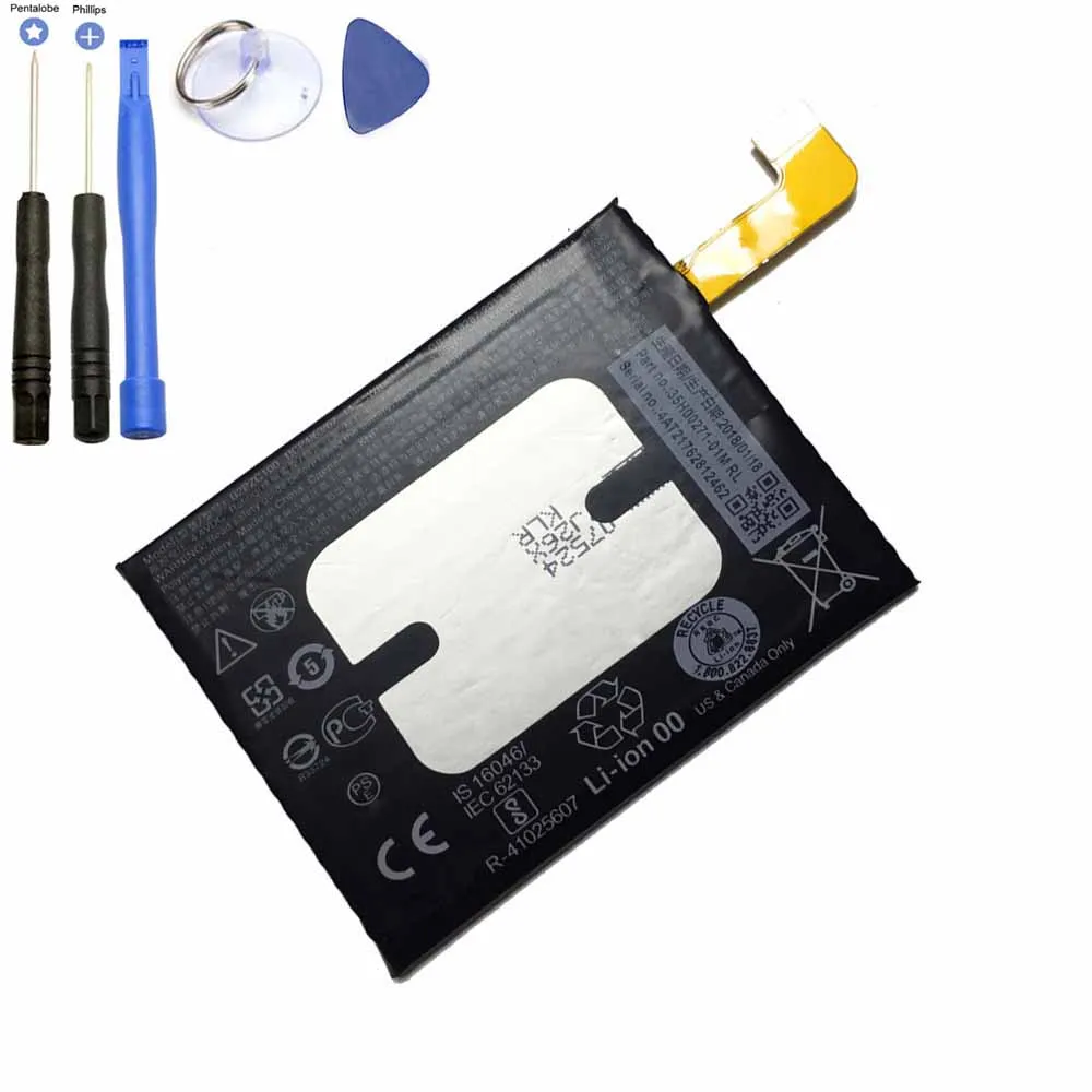 Аккумулятор B2PZC100 для HTC U11 U-3U, B2PZC100, 3000 мА ч, для HTC U11 U-3U, B2PZC100, с инструментами