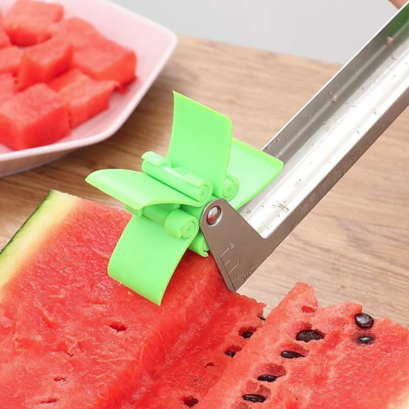Регулируемый арбуз ветряная мельница резак нож для нарезки дыни Тонг Дыня