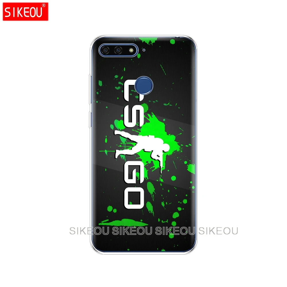 Силиконовый чехол для телефона huawei Honor 7A PRO 7C Y5 Y6 Y7 Y9 Prime Counter Strike cs go