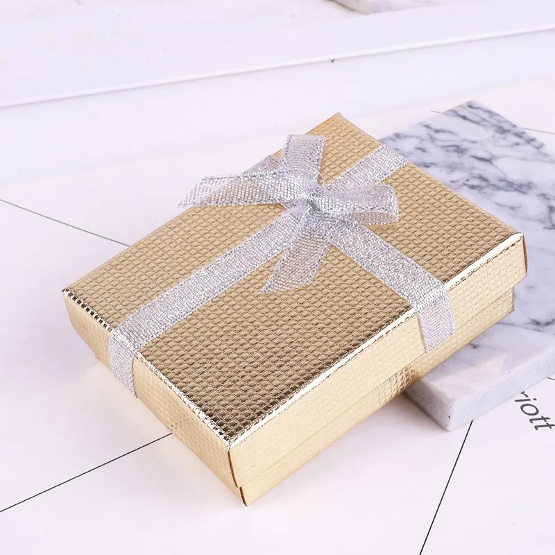 C9X7X3cm Новинка, 1 шт., квадратная коробка-органайзер для ювелирных изделий, обручальное кольцо для сережек, ожерелий, браслетов, Подарочная коробка, держатель, черный, белый, темно-синий c - Цвет: C9X7X3cm