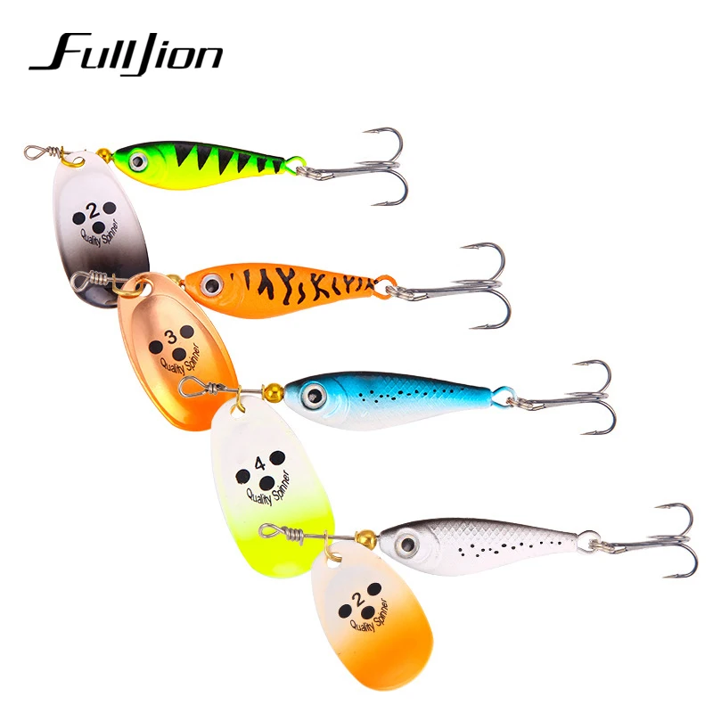 Рыболовные приманки Fulljion Spinner воблеры джиг-ложка с металлическими блестками