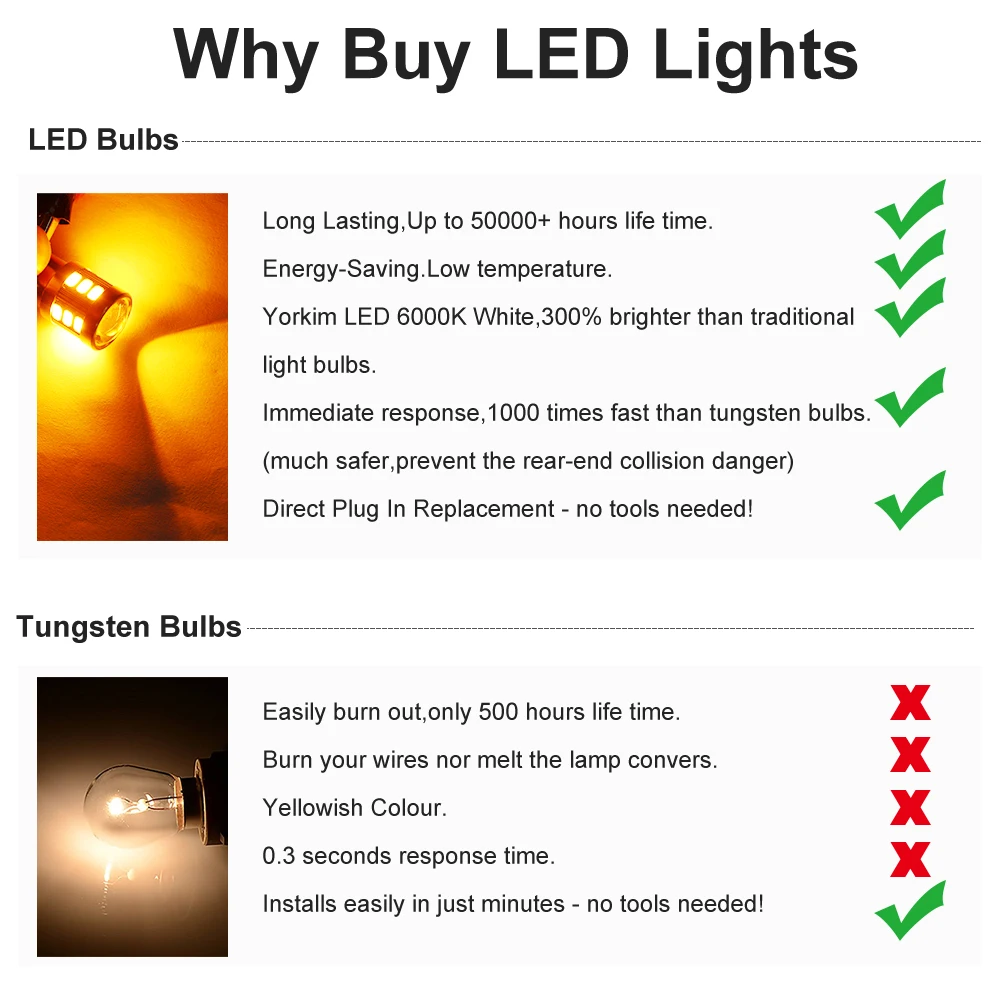 1156 P21W BA15S светодиодный лампы 5730 SMD 18 12V Янтарная желтая лампа Автомобильные фары