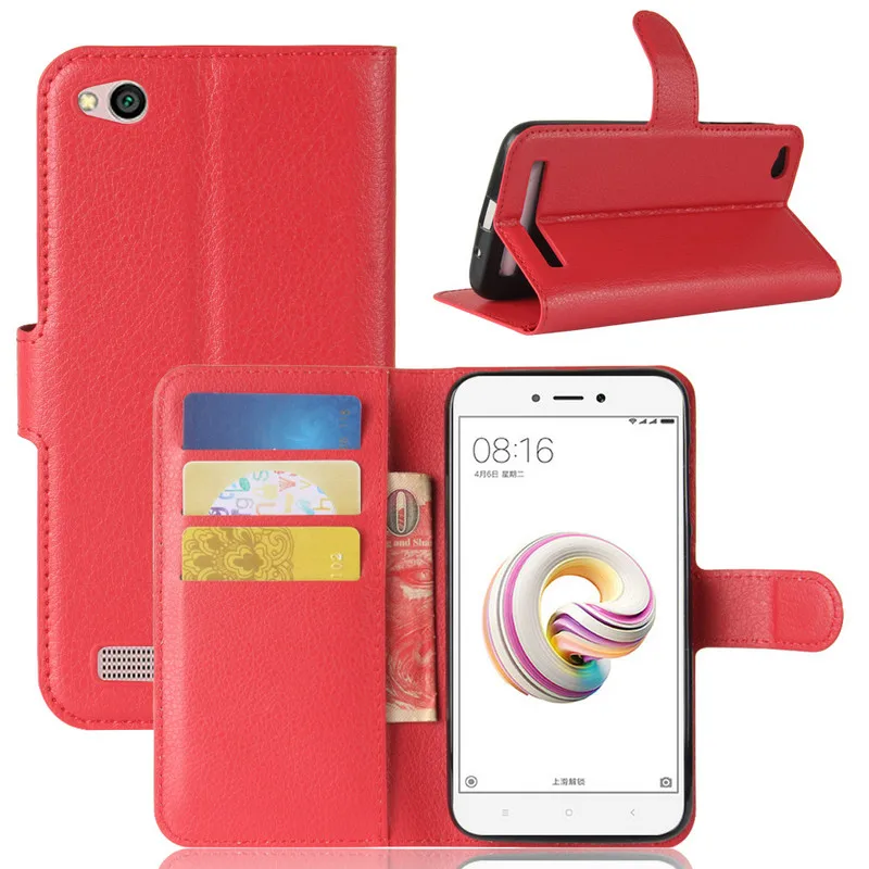 Кожаный чехол бумажник для Xiaomi Redmi 5A Note Prime 5 Plus кожаный книжка 6 Pro 6A|case for xiaomi|leather