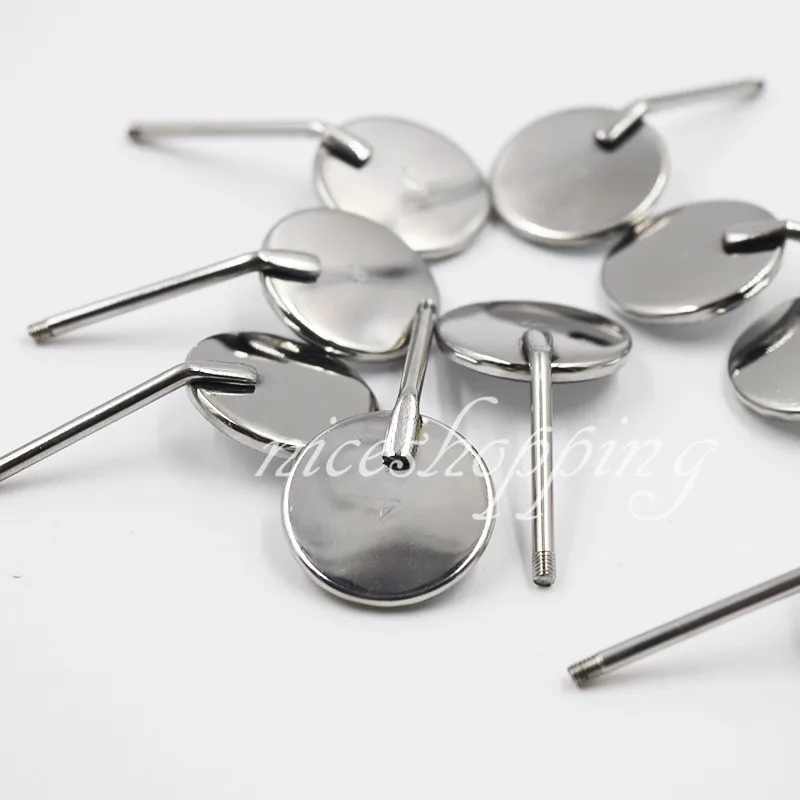 

OSLDENT Dental Odontoscope Equipment # 4 Stainless Steel Mouth Mirror Reflector 10 Pcs