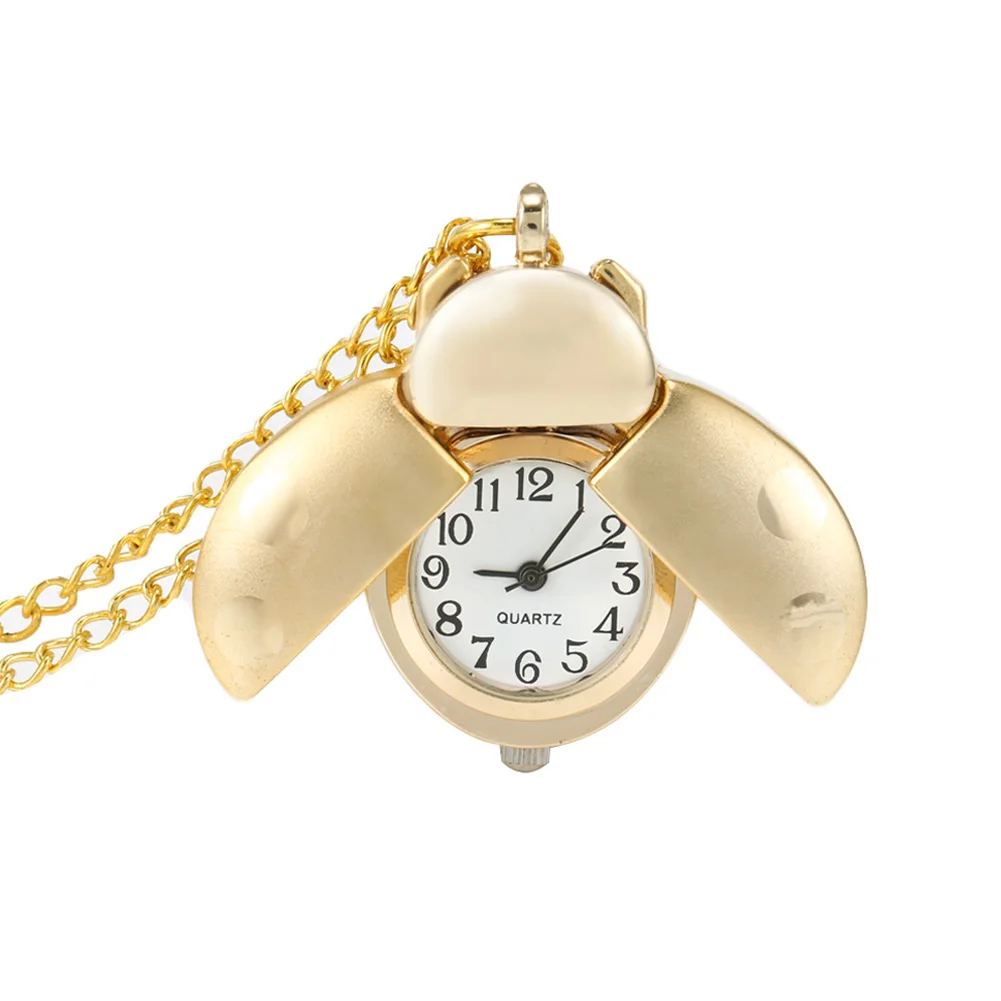 Часы наручные механические в ретро стиле милые золотистые кварцевые карманные с