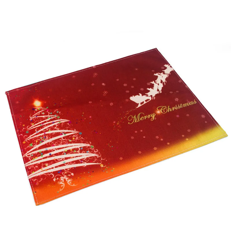 Table Mat 7 Noel Декор Рождественский подарок Настольный коврик Рождественский Navidad Natal Рождественское украшение для дома новогодний декор - Цвет: Table Mat 7