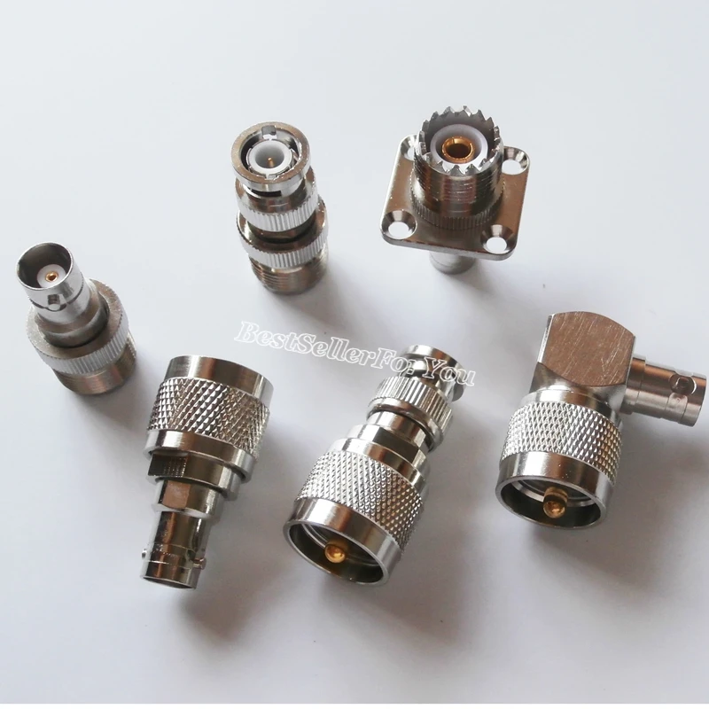 6 шт./комплект штекер UHF SO239 PL259 SL16 разъем типа SO 239 BNC Q9 RF адаптер|jack plug connector|uhf connector