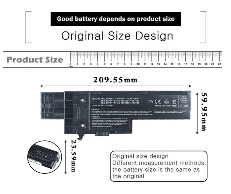 Аккумулятор для ноутбука LENOVO IBM X60 X61 X60S X61S Series 40Y6999 40Y7001 40Y7003 ASM 92P1170 92P1174 FRU 92P1163 92P1165 |