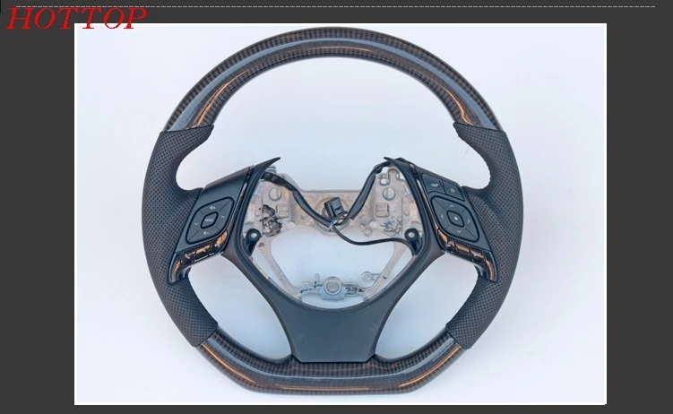 FOR Toyota C-HR CHR C HR Carbon Fiber Steering Wheel D Type