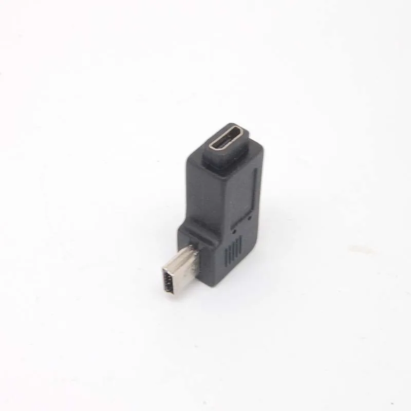 10 шт. адаптер с левым углом 90 градусов для Mini USB тип A папа к Micro B мама|Кабели